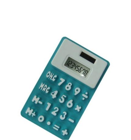 00017201 Силиконовый гибкий 8-разрядный калькулятор на магните №256