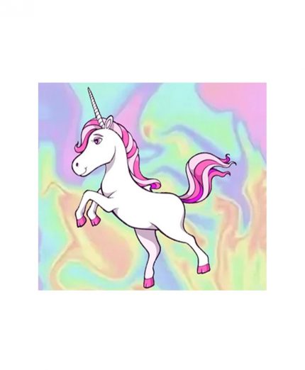 Алмазная мозаика картина стразами Единорог, 15х20 см
